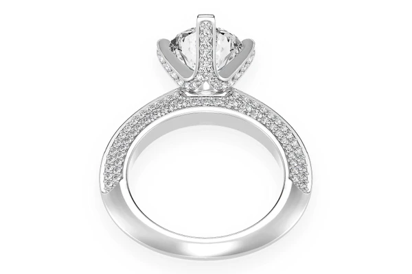 Kifey - 2.00ct Round Solitaire - Knife Edge - Diamond Engagement Ring - All Natural
