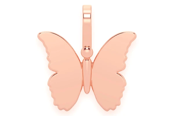 Butterfly Pendant 14k Solid Gold