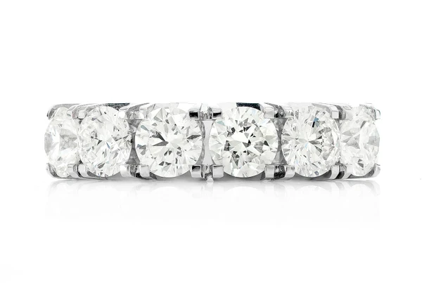 5 Stone Diamond Band 14k Solid Gold 2.20ctw