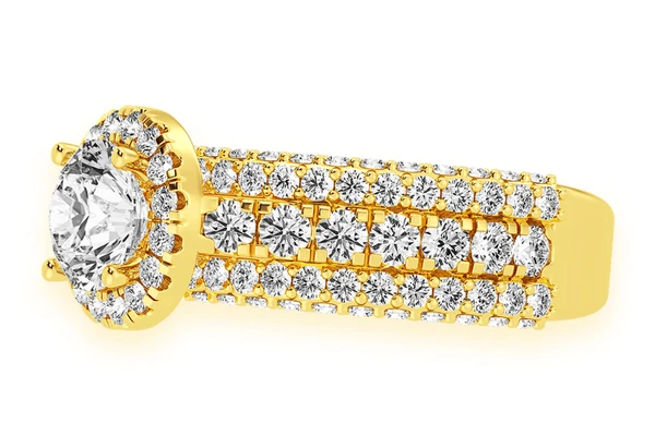 Tripp - 1.00ct Round Diamond Engagement Ring 14k Solid Gold