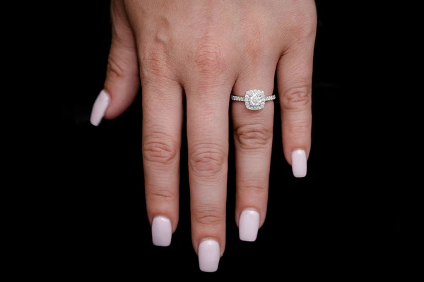 0.75ct - Round Solitaire - Cushion Halo - Diamond Engagement Ring - All Natural