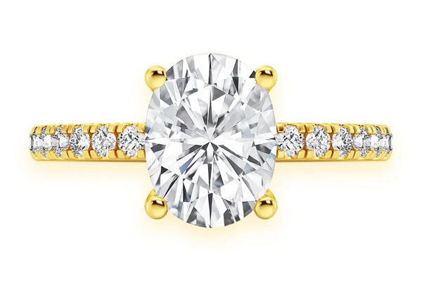 Thinn - 2.00ctw Oval Solitaire - Diamond Engagement Ring - All Natural