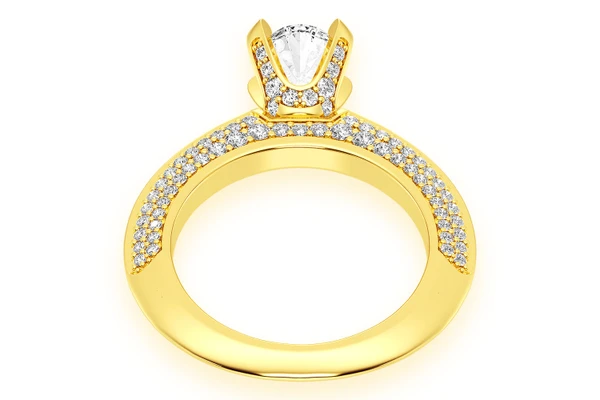 Kifey - 1.00ct Oval Solitaire - Knife Edge - Diamond Engagement Ring - All Natural