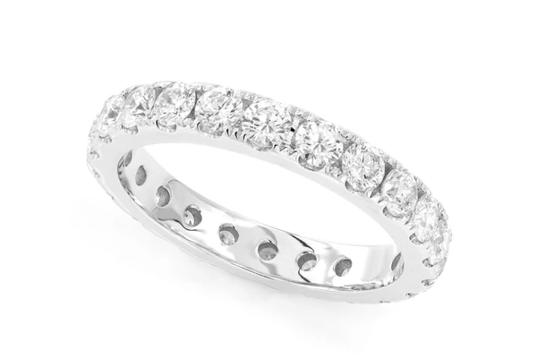 Eternity Diamond Band 14k Solid Gold 1.85ctw