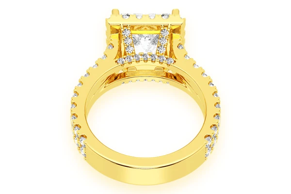Sphinx - 3.00ct Princes Cut - Diamond Engagement Ring - All Natural