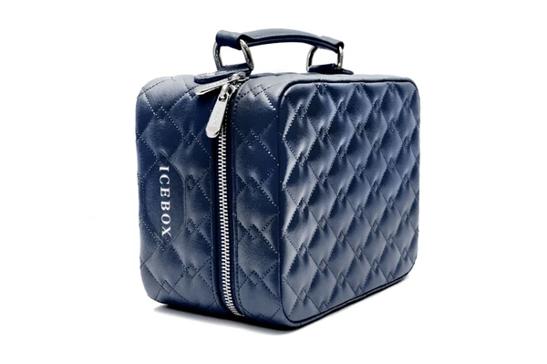 Icebox Leather World Traveler Jewelry Case - 4 Watches Medium