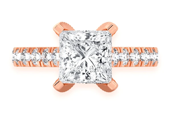 Thinn - 2.00ct Princess Cut Solitaire - Diamond Engagement Ring - All Natural
