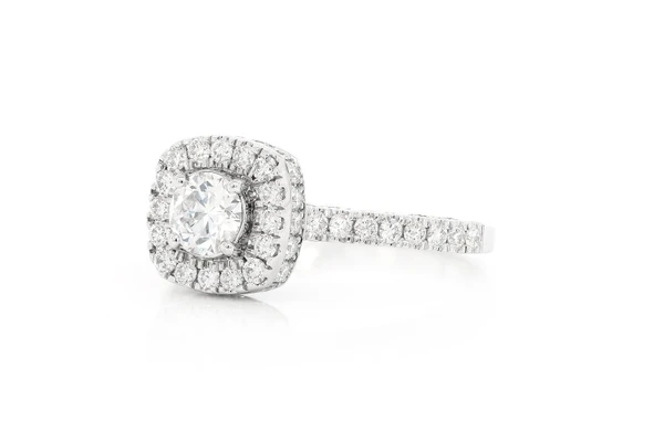 .50ct Round - Cushion Halo - Diamond Engagement Ring - All Natural