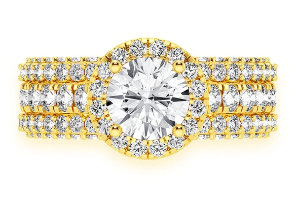 Tripp - 1.00ct Round Diamond Engagement Ring 14k Solid Gold