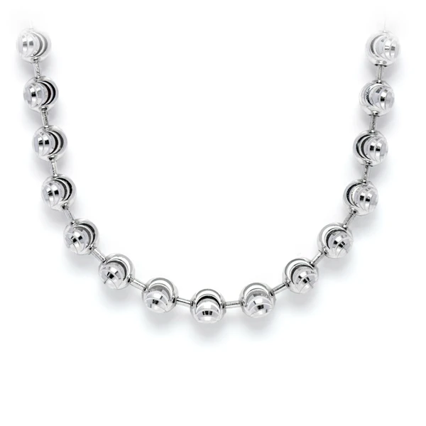 2.25MM Sterling Silver Mooncut Chain