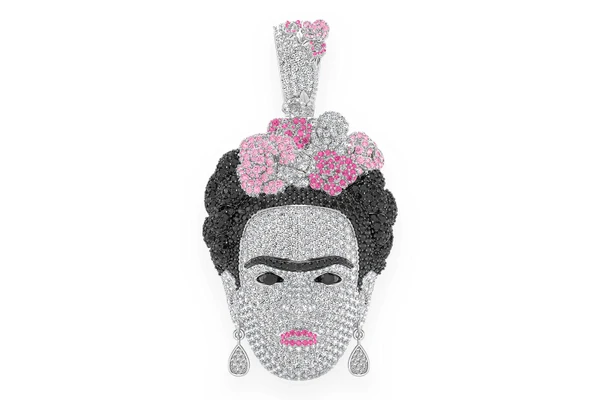 Frida Diamond Pendant 14k Solid Gold 11.00ctw