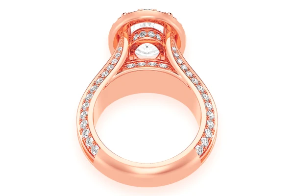 Monst - 3.00ct Oval - Diamond Engagement Ring - All Natural
