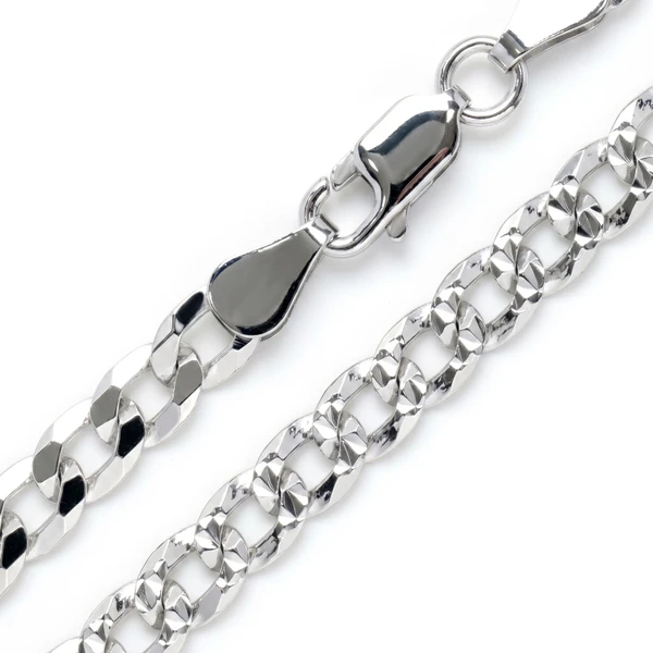 5.5MM Sterling Silver Flat Curb Chain