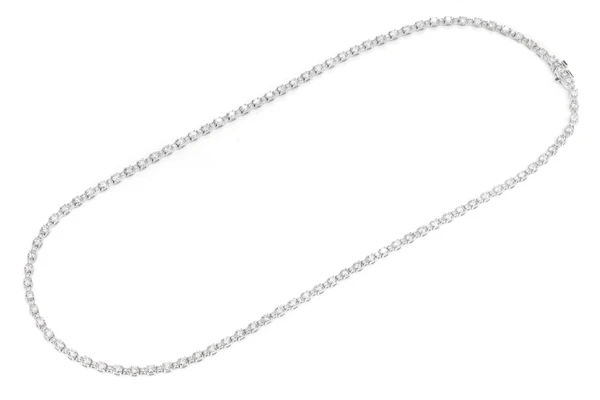 Alternating Small And Large Round Diamond Tennis Necklace Solid Gold 7.60ctw
