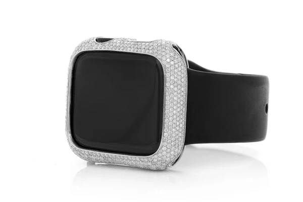 Icebox Apple Watch Series 5 14k Solid Gold 6.10ctw