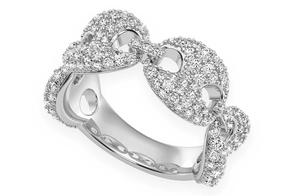 Mariner Link Diamond Ring 14k Solid Gold 2.00ctw