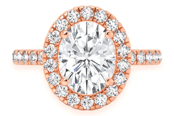 Thav - 2.00ct Oval Solitaire - Halo - Diamond Engagement Ring - All Natural