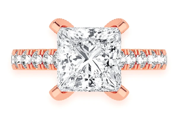 Thinn - 3.00ct Princess Cut - Diamond Engagement Ring - All Natural