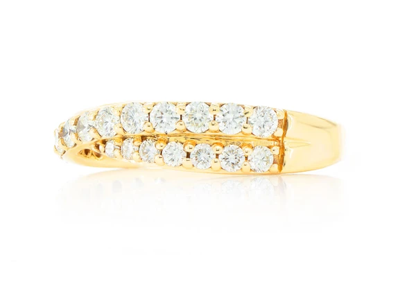 Crossover Diamond Ring 14k Solid Gold 1.00ctw