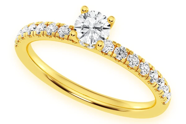 Thinn - .25ctw Round - Diamond Engagement Ring - All Natural