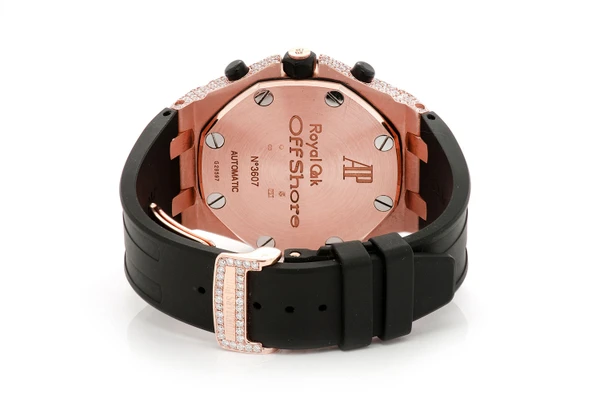 Audemars Piguet Royal Oak Offshore 42MM 18k Rose Gold - Fully Iced Out