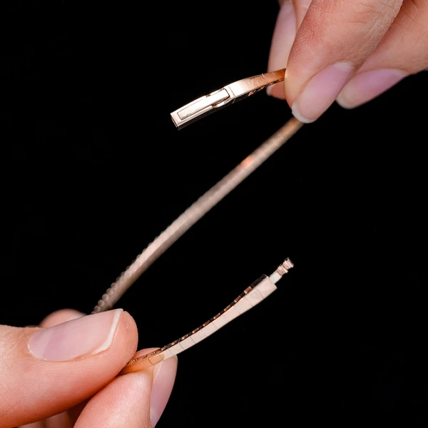 Prong Set Diamond Flex Tennis Bangle Bracelet 14k Solid Gold 0.70ctw