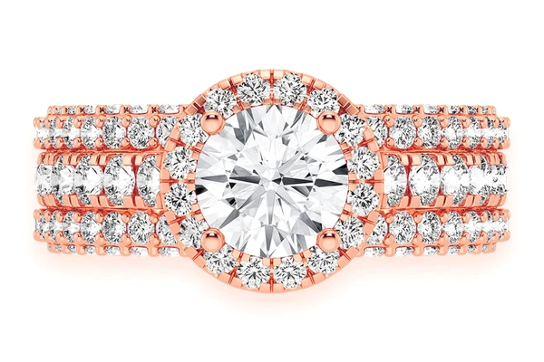 Tripp - 1.00ct Round Diamond Engagement Ring 14k Solid Gold