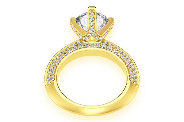 Kifey - 2.00ct Round Solitaire - Knife Edge - Diamond Engagement Ring - All Natural