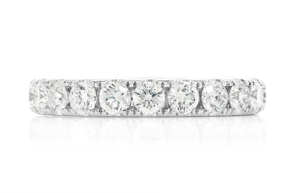 Eternity Diamond Band 14k Solid Gold 1.75ctw