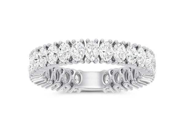 2.50ctw - Oval Cut Eternity Band - Diamond Band - All Natural