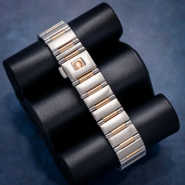 Omega Constellation Steel & Rose Gold - White Mop Diamond Dial - Watch, Box & Cards