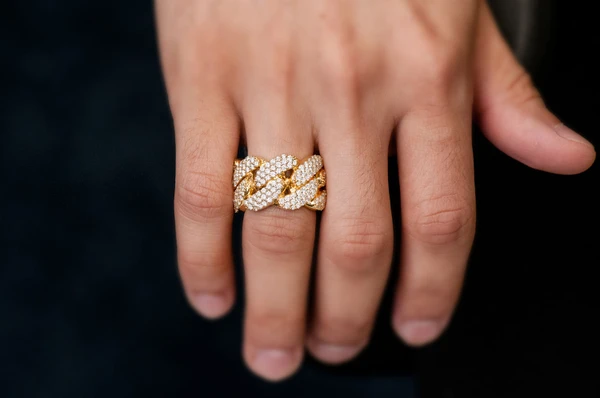 Super Miami Cuban Diamond Ring 14k Solid Gold 2.50ctw