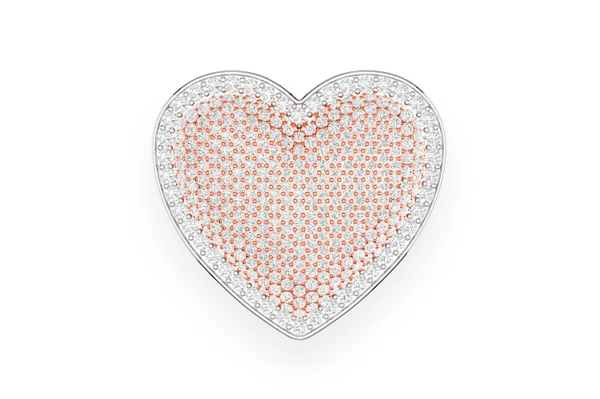 Bubbly Heart Signet Diamond Ring 14k Solid Gold 6.75ctw