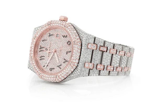 Audemars Piguet Royal Oak 18k Two-Tone - 26.01ctw Fully Iced Out