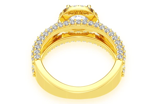 Tripp - 1.00ct Round Diamond Engagement Ring 14k Solid Gold