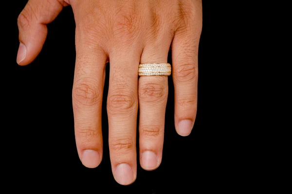  Four Row Beveled Diamond Band 14k Solid Gold 1.45ctw