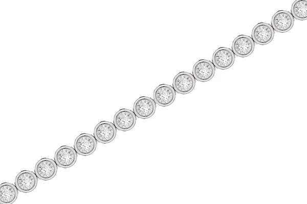 Bezel Set Miracle Diamond Tennis Bracelet 14k Solid Gold 3.00ctw