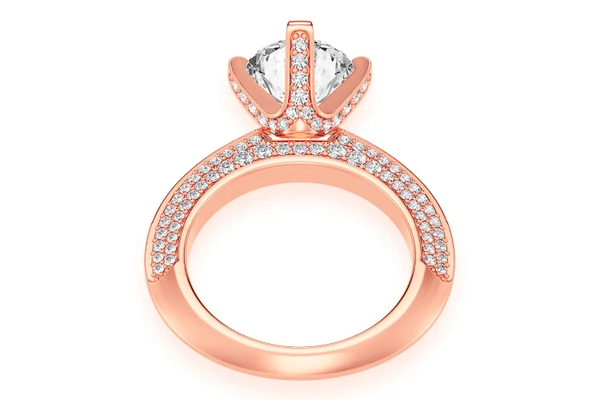 Kifey - 2.00ct Round Solitaire - Knife Edge - Diamond Engagement Ring - All Natural