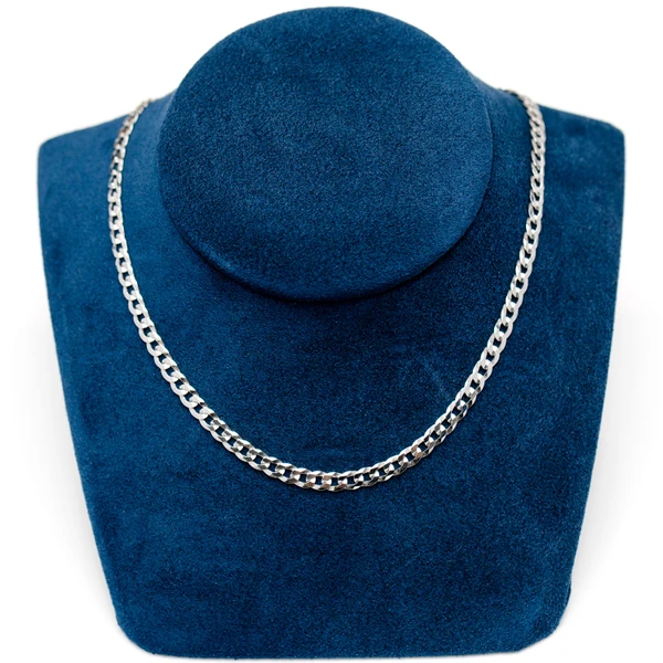 4MM Sterling Silver Flat Curb Chain