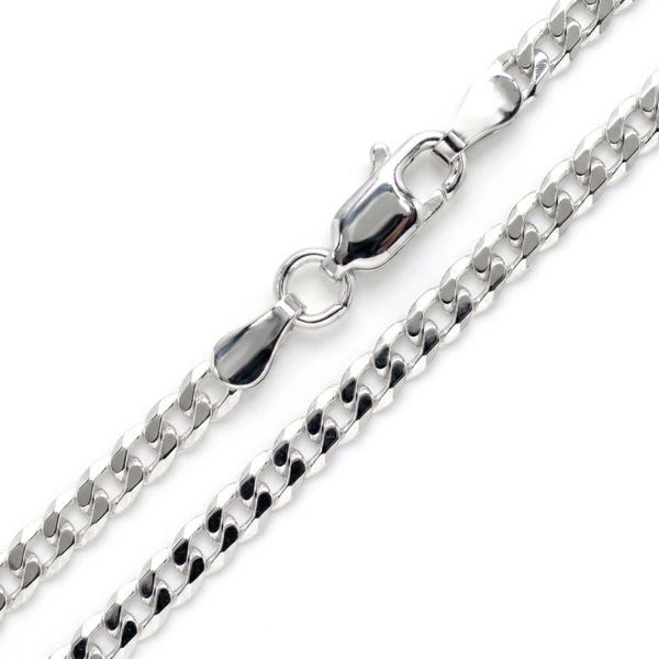 3MM Sterling Silver Flat Curb Chain