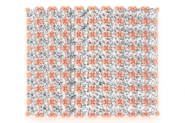 Square Dome Diamond Ring 14k Solid Gold 2.50ctw