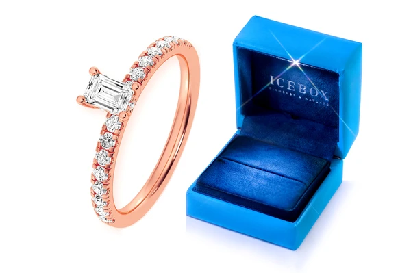 Thinn - 0.25ct Emerald Cut - Diamond Engagement Ring - All Natural