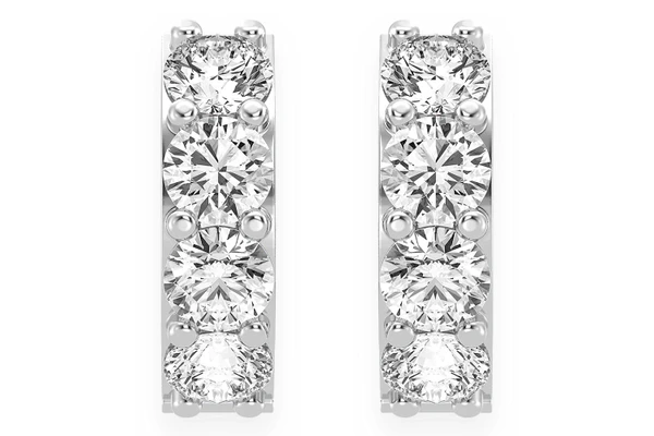 Diamond Huggie Hoops Solid Gold 14k 0.50ctw