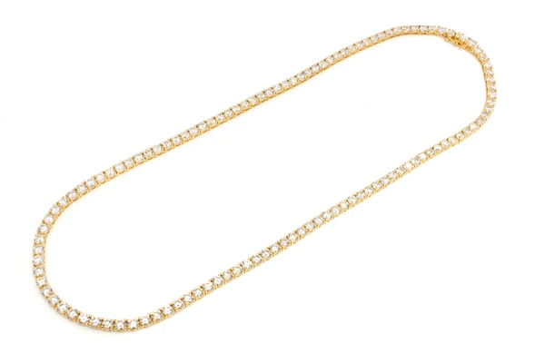 40pt Prong Set Diamond Tennis Necklace 14k Solid Gold 45.00ctw