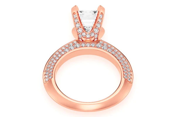 Kifey - 2.00ct Emerald Cut Solitaire - Knife Edge - Diamond Engagement Ring - All Natural