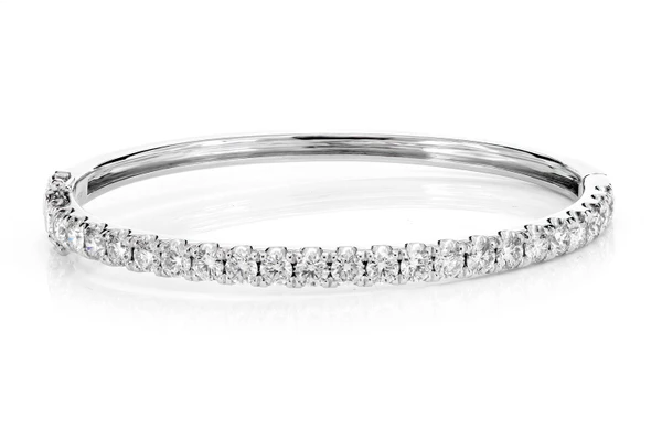 Diamond Scallop Bracelet 14k Solid Gold 4.05ctw