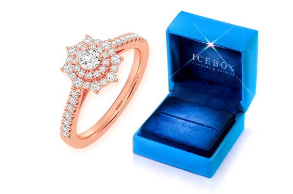 0.50ctw - Pointed Round Diamond Ring - Diamond Engagement Ring - All Natural