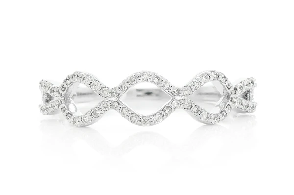 5 Loop Diamond Band 14k Solid Gold 0.25ctw