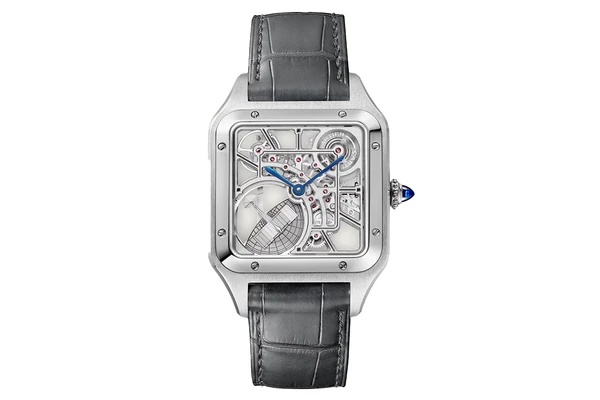 Cartier - Santos-Dumont Skeleton - Whsa0032 - Stainless Steel (rb665)