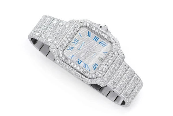 Icebox - Cartier Santos De Cartier Steel 40MM (4072) - 20.50